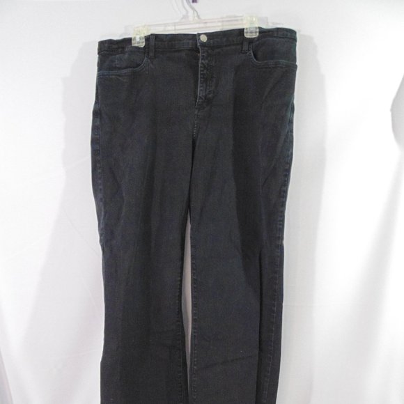 NYDJ Denim - NYDJ Not Your Daughters Jeans Black MARILYN STRAIGHT Jeans 20W